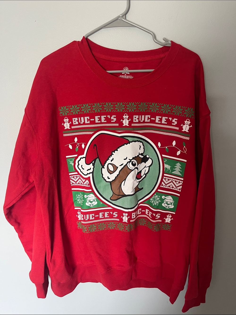 Red Holiday Crewneck Sweatshirt